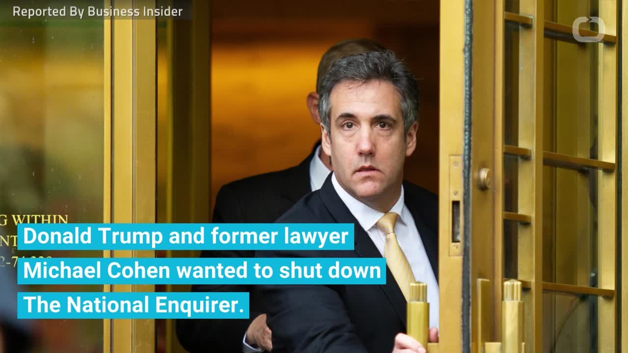 Trump And Michael Cohen Devised A Plan To Buy Dirt On Trump From The National Enquirer