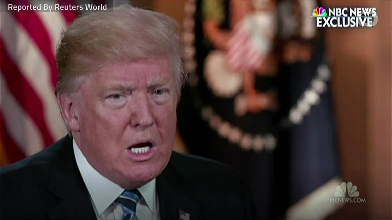 Trump Says NBC 'Fudged 2017 Russia Interview