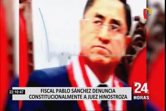 Pablo Sánchez presentó denuncia constitucional contra juez César Hinostroza