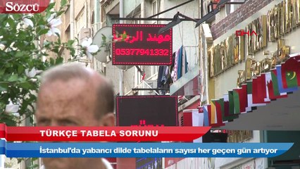 Türkçe tabela zorunlu ama kimse uymuyor!