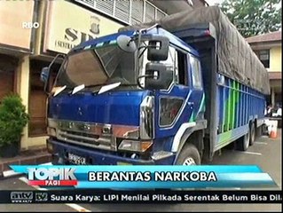 Simpan Ganja di Atap Truk, Polisi Tangkap Sopir