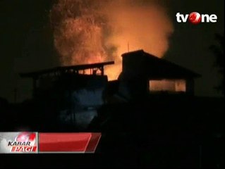 Rumah Berlantai Dua di Menteng Terbakar