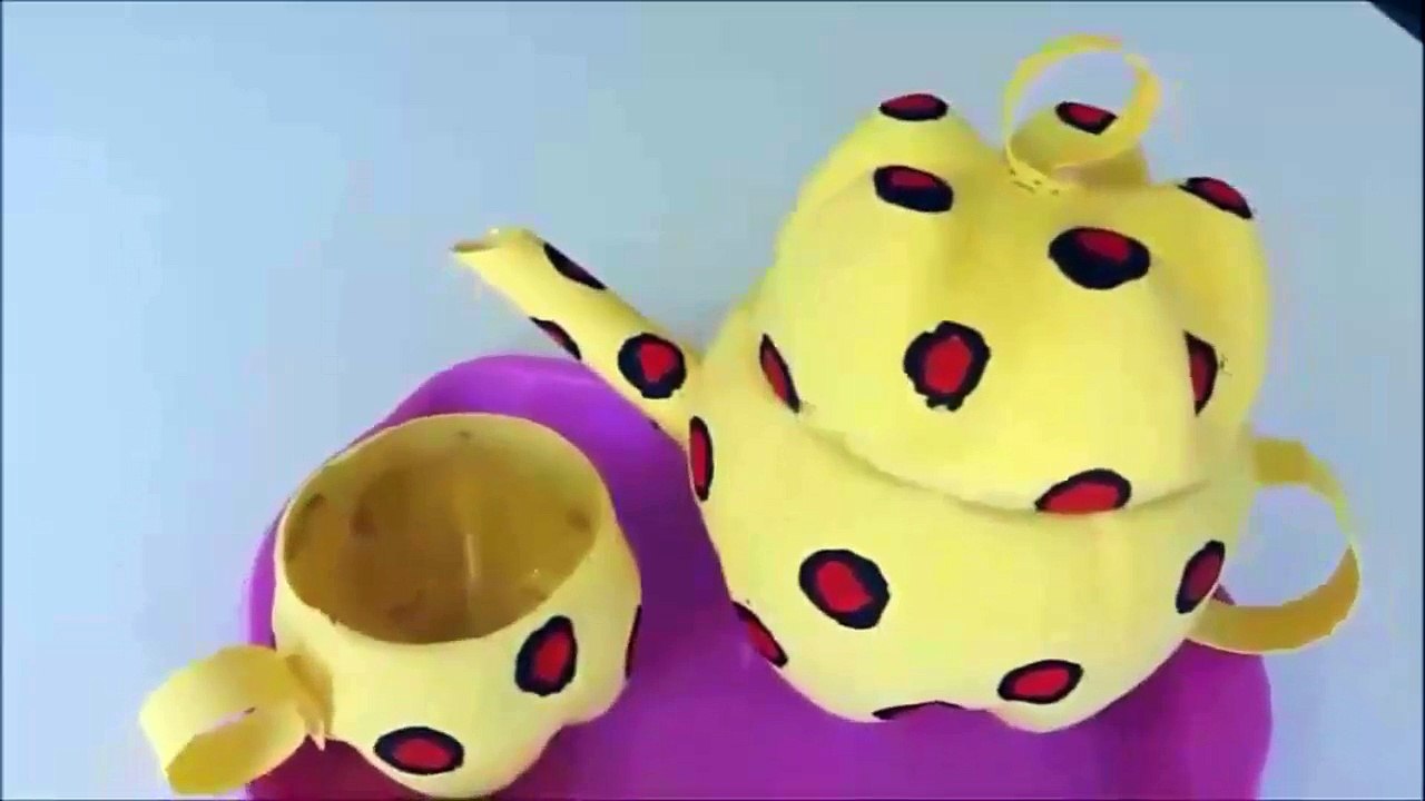 Tự làm bộ ấm trà nằng chai nhựa