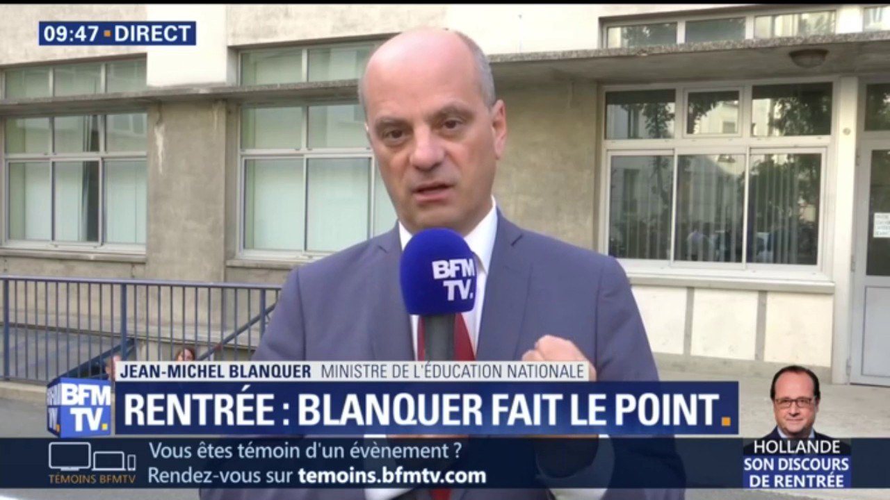 Blanquer : le dédoublement des classes "une mes...