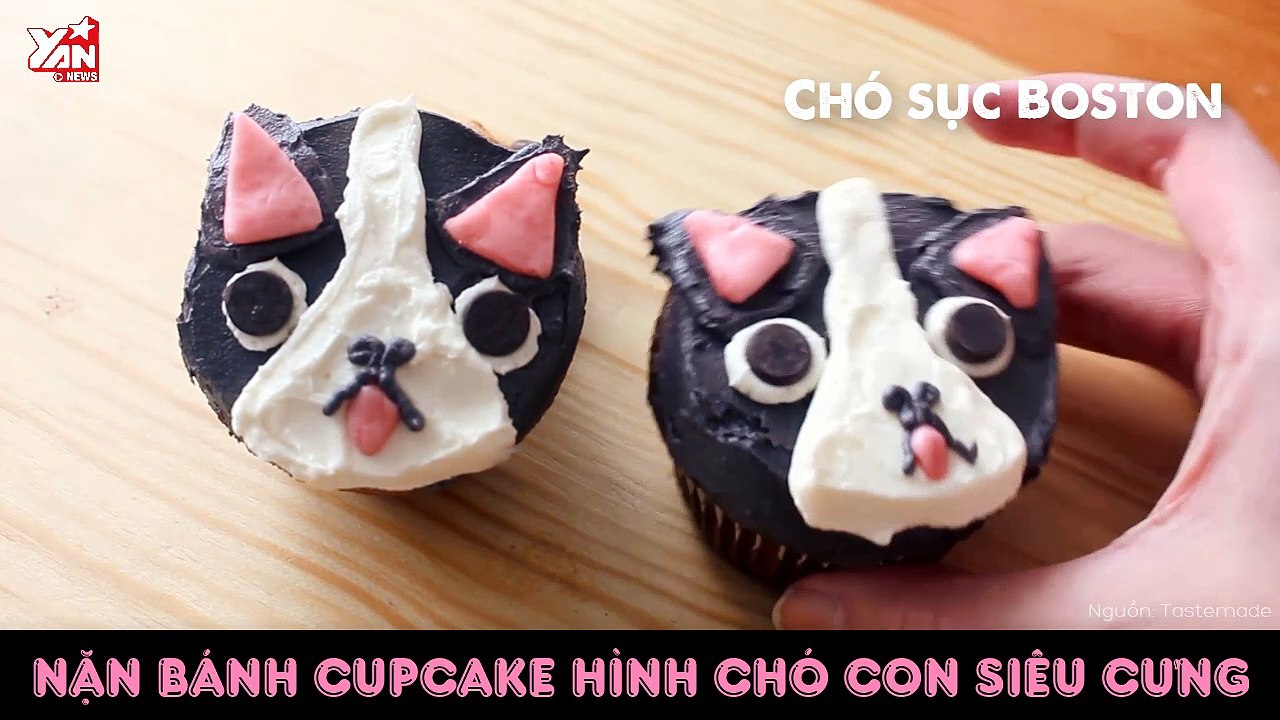Bếp Tây: Cách để có những chiếc bánh cupcake hình cún cưng siêu đáng yêu