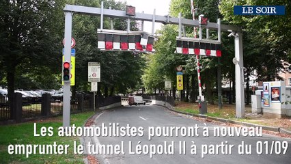 Réouverture du tunnel Leopold II le 1er septembre