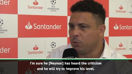 Neymar is still learning, he will improve - Ronaldo