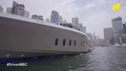 جولة لـ"دريفن" في واحد من أفخم وأضخم اليخوت في العالم.. شاهد الرفاهية