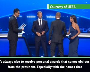 Download Video: Beckham honoured by UEFA President's award