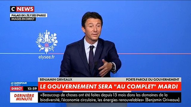 Remaniement: Le gouvernement sera au complet mardi prochain , assure le porte-parole Benjamin Griveaux