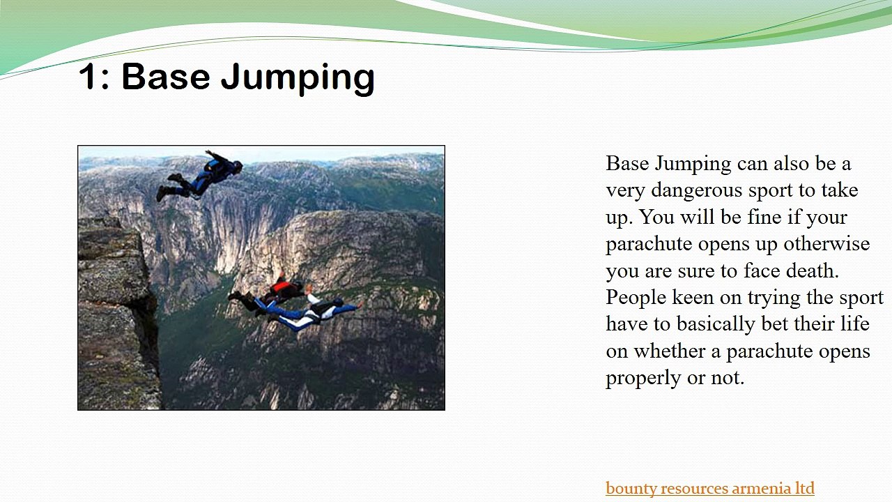 Dangerous Sports in World by Li haidong Singapore