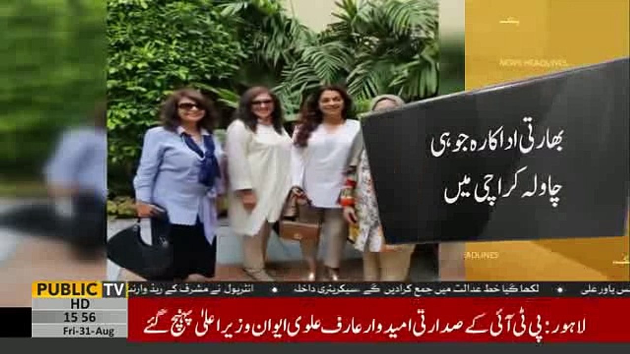 Indian actress Juhi Chawla in Karachi, will see Jawani phir nahi ani 2