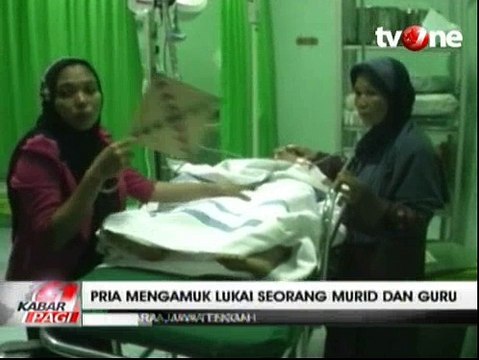 Pria tak Dikenal Mengamuk di Sekolah, Lukai Guru dan Siswa