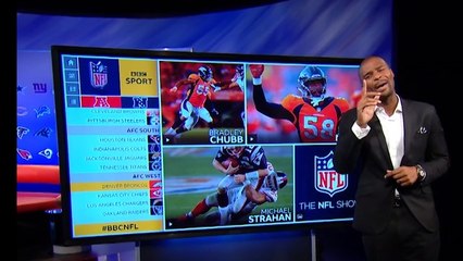 Osi Umenyiora returns to the BBC for the NFL Show