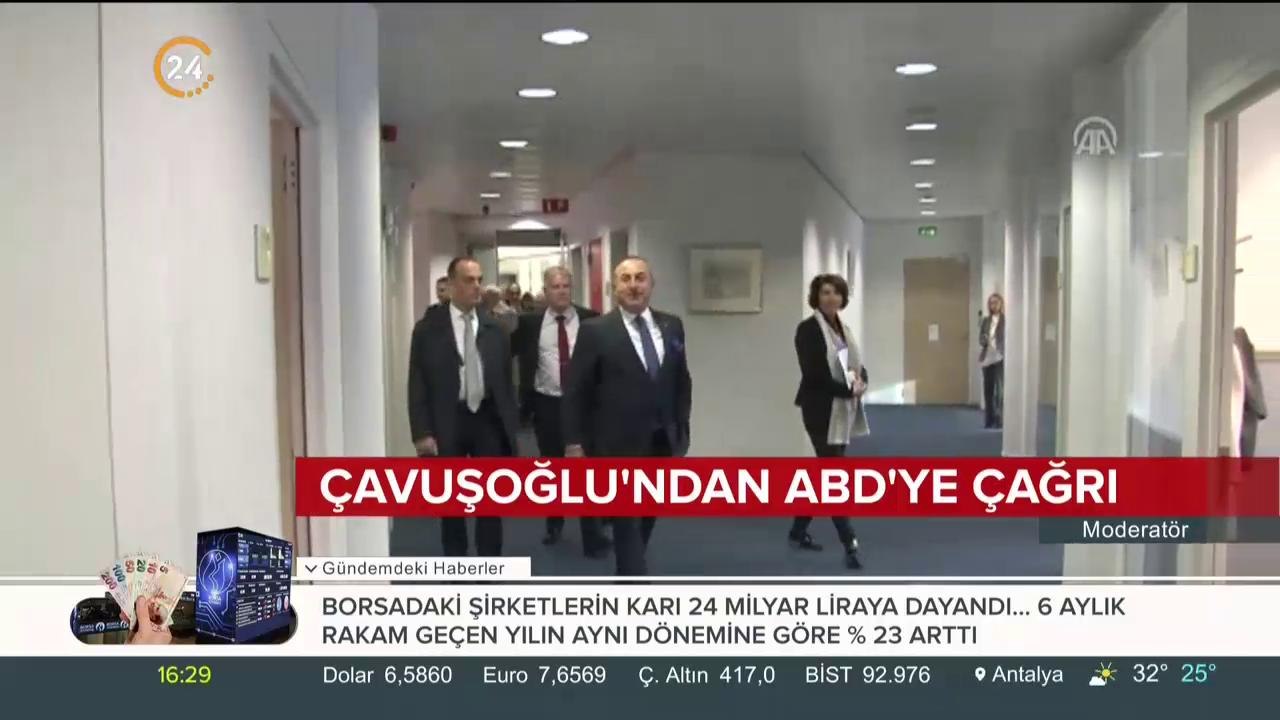 Çavuşoğlu'ndan ABD'ye çağrı