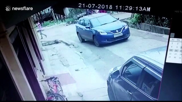 Girl, 3, miraculously survives being run over by car