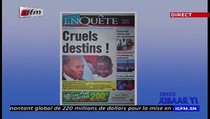 REPLAY - Revue de Presse - Pr : MAMADOU MOUHAMED NDIAYE - 31 Aout 2018