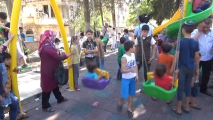 Suriyeli Çocuklar İçin Yapılan Park Törenle Hizmete Açıldı