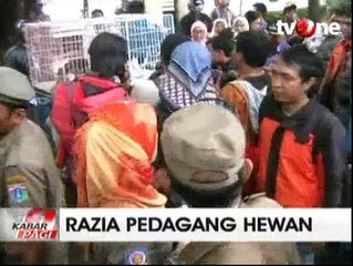 Satpol PP Tertibkan Pedagang Hewan Tanpa Dokumen