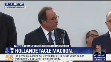 "Rien ne se conquiert dans la prétention, dans l'oubli, tout se mérite", lance François Hollande