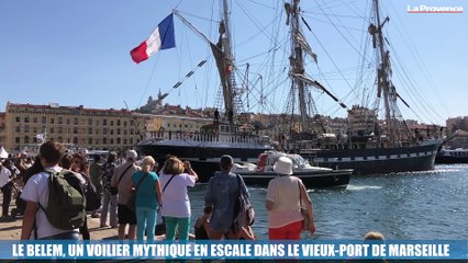 Le Belem, un voilier mythique en escale dans le Vieux-Port de Marseille