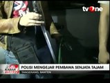 Bawa Senjata Tajam, Seorang Pengemudi Mencoba Kabur dari Razia Polisi