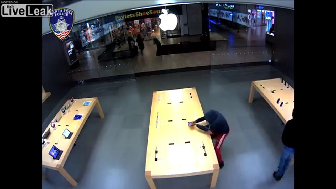 Ils arrachent 30000€ d'iPhone et Mac dans un Apple store !