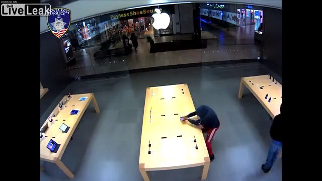 Ils arrachent 30000€ d'iPhone et Mac dans un Apple store !