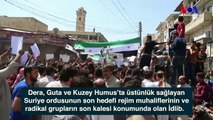 İdlib ve Hama’daki farklı kentlerde binlerce kişi saldırı tehditlerine karşı protesto gösterisi düzenledi