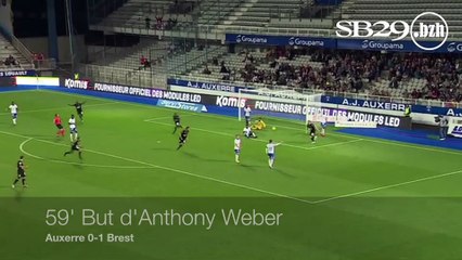 AJA 0-2 SB29 | Les 2 buts brestois