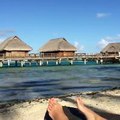 Lounging around at the Sofitel Bora Bora Private Island 