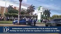 El régimen de Daniel Ortega mandó a las calles a policías, simpatizantes y trabajadores públicos, tras ordenar expulsión de la misión de la ONU en Nicaragua. As