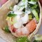 Shrimp Scampi Tacos with Caesar Salad Slaw