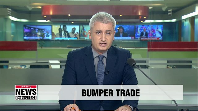 South Korea's exports jump 8.7% y/y in August to US$ 51.2 bil.