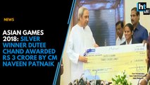 Asian Games 2018: Silver winner Dutee Chand awarded Rs 3 crore by CM Naveen Patnaik