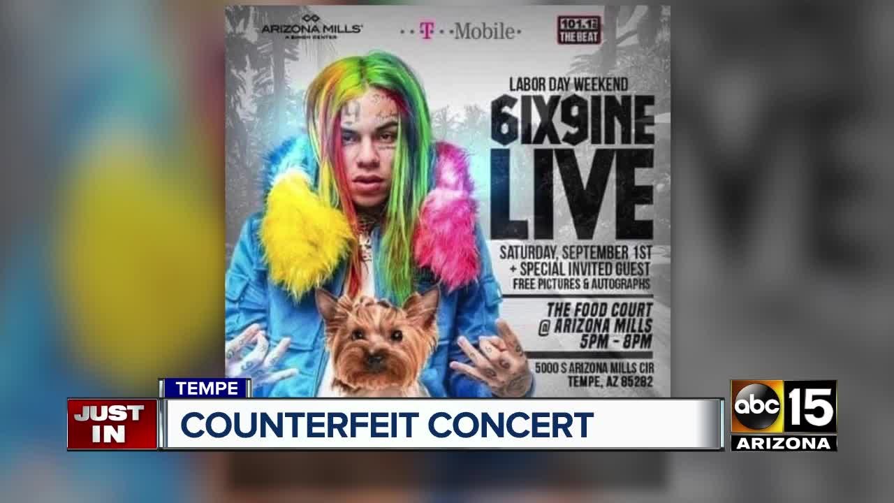 Tempe police warn about fake 6ix9ine concert at Arizona Mills