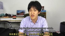會講10種語言的日本人練習廣東話 Japanese polyglot practicing Cantonese