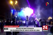 Comas: mujer podría perder vista tras recibir pedrada durante celebraciones por Santa Rosa