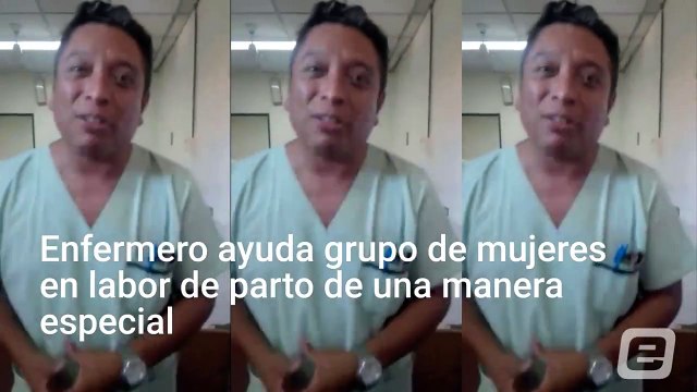 Esta es la creativa dinámica de un enfermero del Hospital Zacamil para reducir el estrés de las embarazadas. Giovanni de León (Payasito Tito) ayuda a las pacien