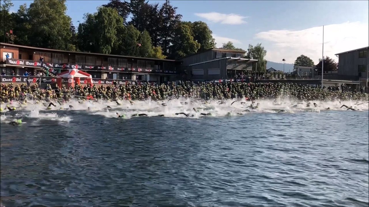 Départ du Triathlon XL de Gérardmer