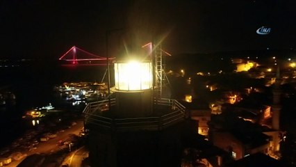 Balıkçı teknelerinin İstanbul Boğazı'nda denize açılmaları havadan görüntülendi