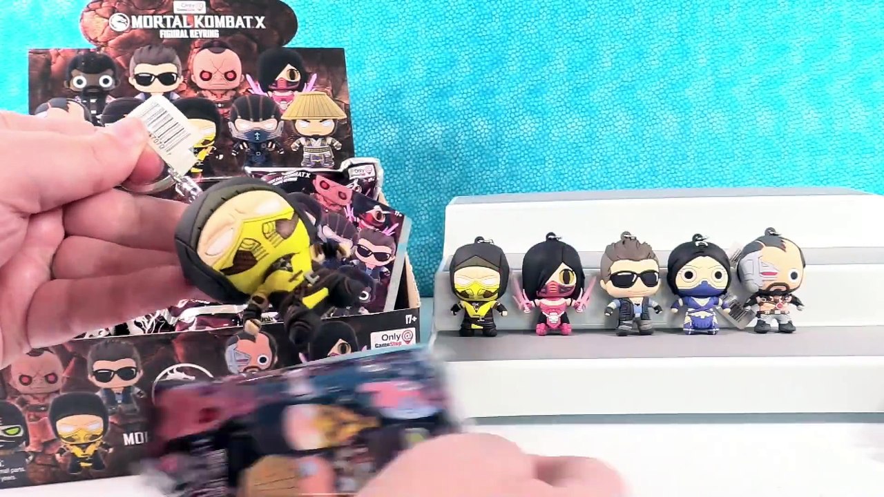 Mortal Kombat X Figural Keyrings Gamestop Exclusive Blind Bag Toy Review _ PSToyReviews