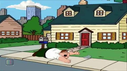 Family Guy - Peter trips on his way home, and... check it out. hilarious
