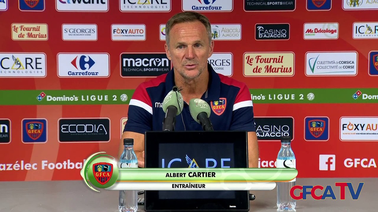 Gazélec Ajaccio 2-1 Red Star : les réactions de R. Brouard & d'A. Cartier !
