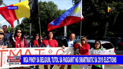 Mga Pinoy sa Belgium, tutol sa paggamit ng Smartmatic sa 2019 elections