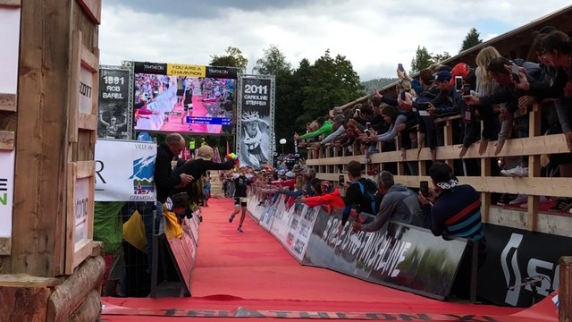 Triathlon XL de Gérardmer : l'arrivée du vainqueur Tom Lecomte