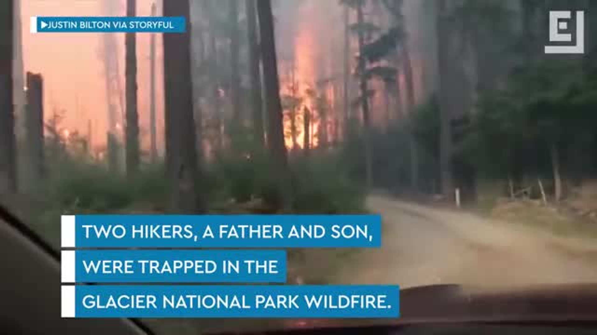 ⁣Escaping a Wildfire