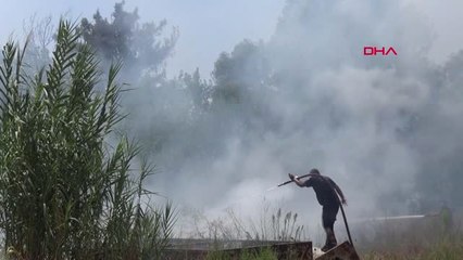 Antalya'da Otluk ve Çalılık Alanda Yangın