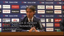 La conferenza di Inzaghi post Lazio-Frosinone