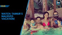 Watch: It's vacation time for Taimur,  Saif and Kareena in Maldives